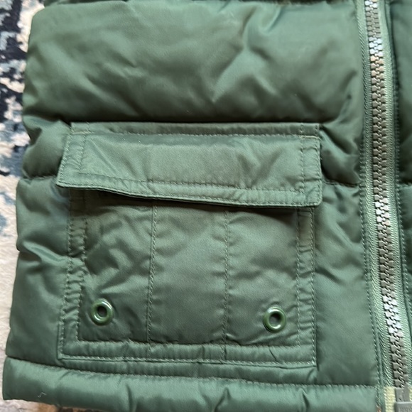 Gymboree Boys 24 month Puffer Vest Green Fleece Lined - Picture 3 of 8